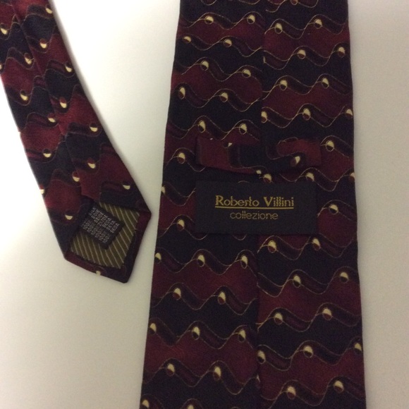 Men’s Silk Tie by Roberto Villini - Picture 2 of 2